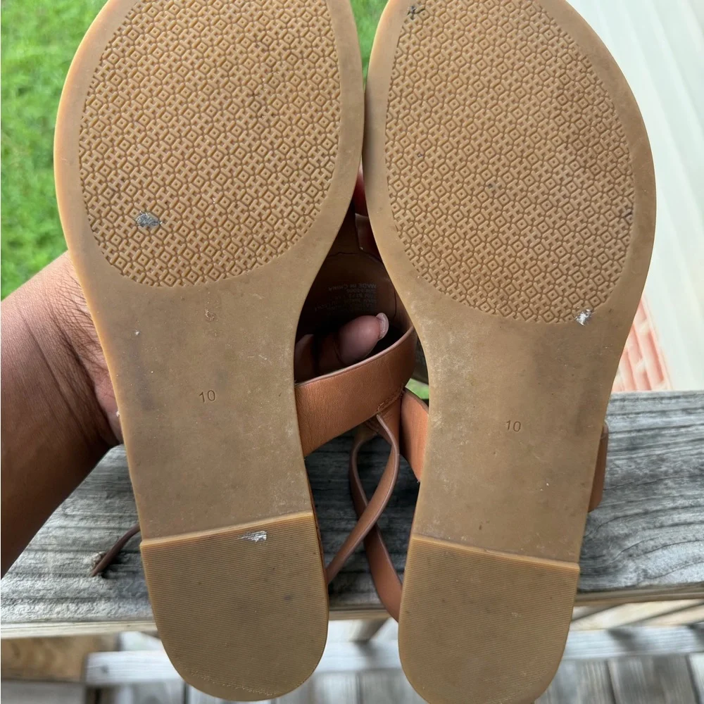 Tan Tory Burch sandals size 10